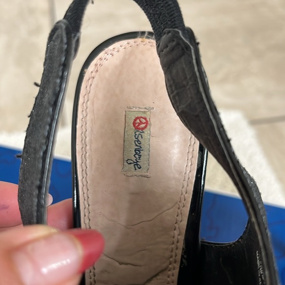 Olsenboye Black sparkling platform heels size 8.5 - Picture 7 of 10